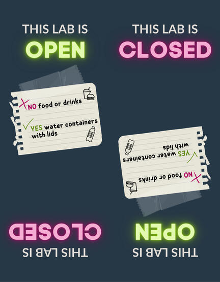 Switchable hanging door sign